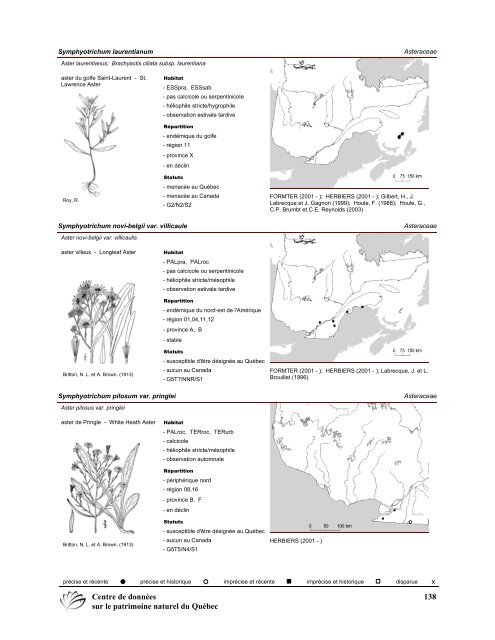 2008 (pdf) - Centre de données sur le patrimoine naturel du Québec ...