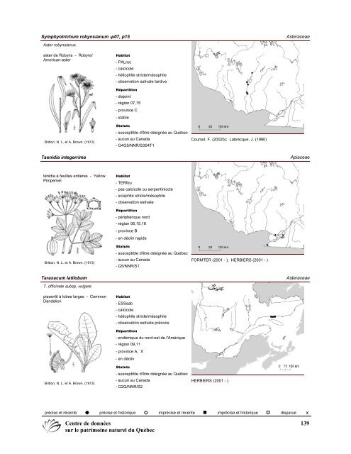 2008 (pdf) - Centre de données sur le patrimoine naturel du Québec ...