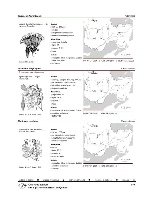 2008 (pdf) - Centre de données sur le patrimoine naturel du Québec ...