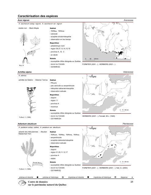 2008 (pdf) - Centre de données sur le patrimoine naturel du Québec ...