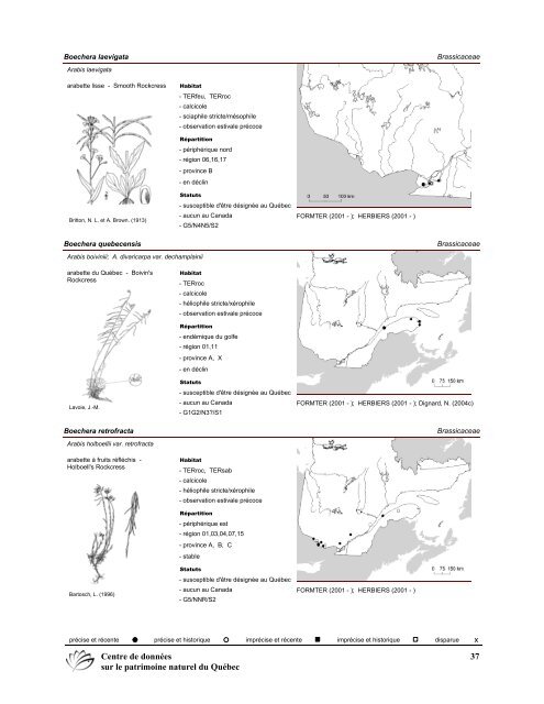 2008 (pdf) - Centre de données sur le patrimoine naturel du Québec ...