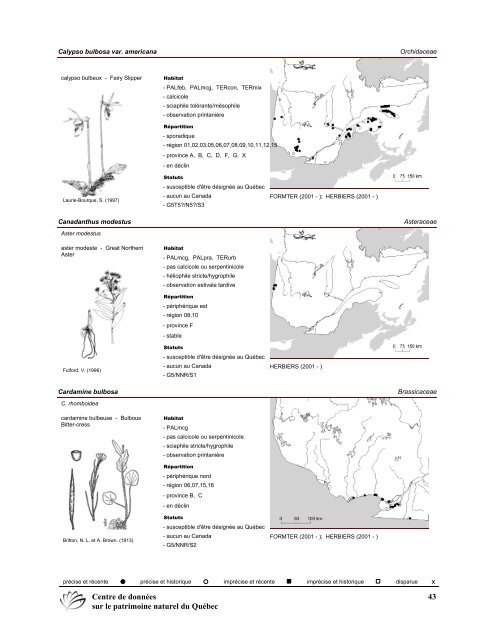 2008 (pdf) - Centre de données sur le patrimoine naturel du Québec ...