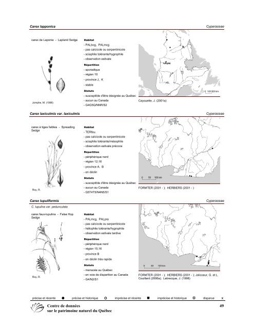 2008 (pdf) - Centre de données sur le patrimoine naturel du Québec ...