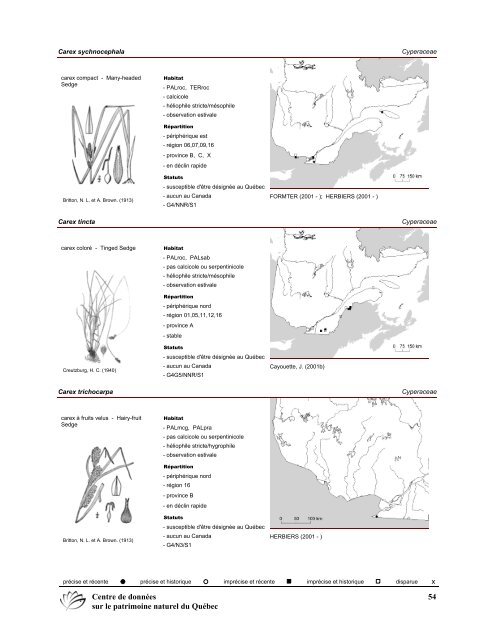 2008 (pdf) - Centre de données sur le patrimoine naturel du Québec ...