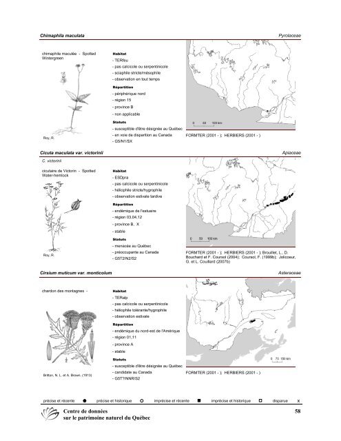 2008 (pdf) - Centre de données sur le patrimoine naturel du Québec ...