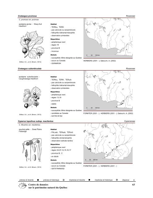 2008 (pdf) - Centre de données sur le patrimoine naturel du Québec ...