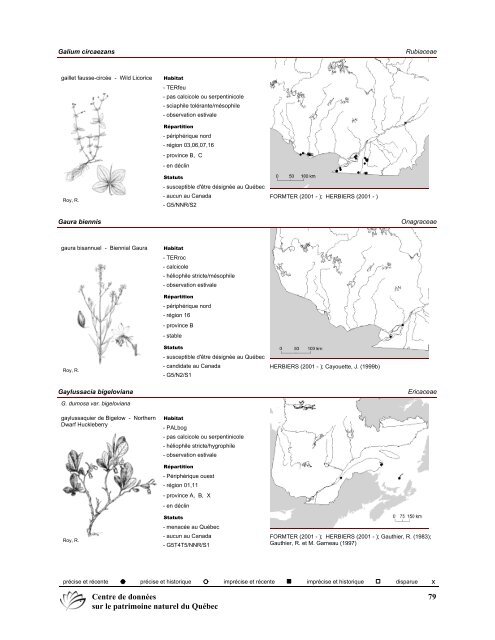 2008 (pdf) - Centre de données sur le patrimoine naturel du Québec ...