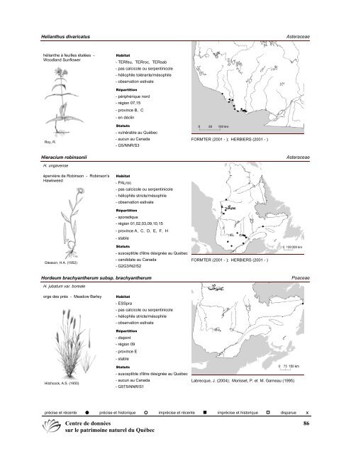 2008 (pdf) - Centre de données sur le patrimoine naturel du Québec ...