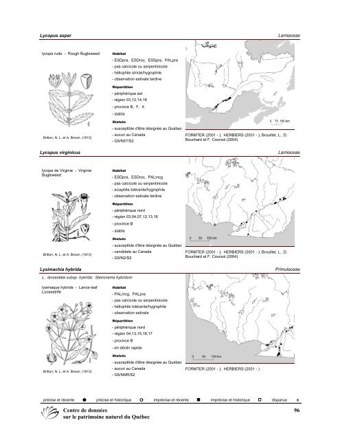 2008 (pdf) - Centre de données sur le patrimoine naturel du Québec ...