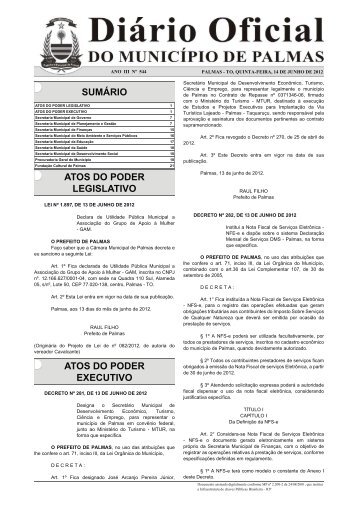 Diario_Municipio_N_544_14_06 -.indd - Diário Oficial de Palmas