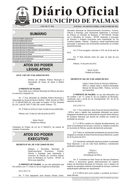 Diario_Municipio_N_544_14_06 -.indd - Diário Oficial de Palmas