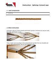 Splicing 4 strand rope - H. Lohmann Schiffs