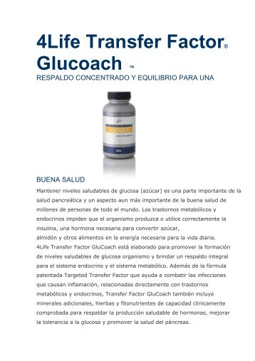 4Life Transfer Factor® Glucoach ™