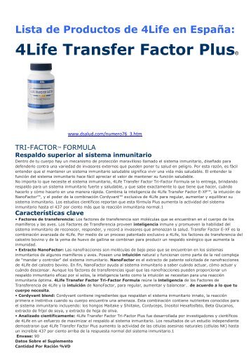 4Life Transfer Factor Plus®