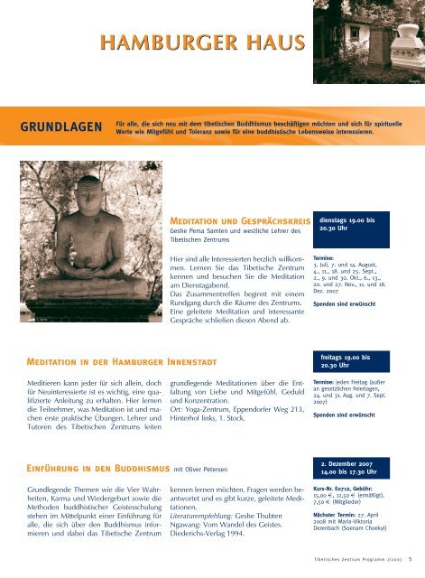 GRUNDLAGEN Für alle, die sich neu mit dem tibetischen Buddhismus