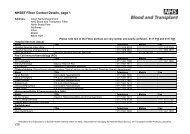 NHSBT Filton Contact Details, page 1 - Hospitals & Science