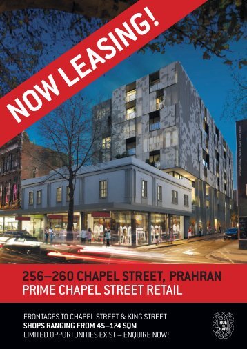 256–260 chapel street, prahran prime chapel street retail