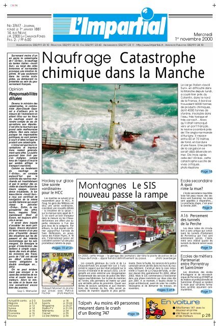 Edition du 1 novembre 2000