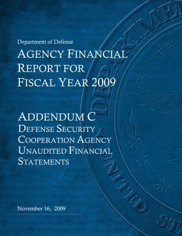 Defense Security Cooperation Agency Financial Statements and ...