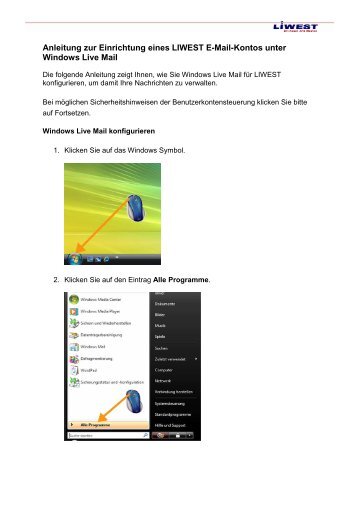 Windows Live Mail - Liwest