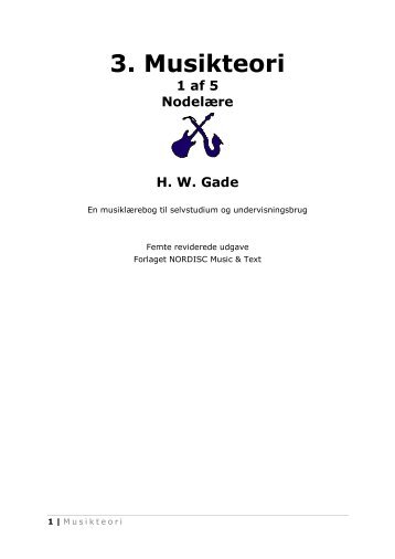 3. Musikteori - NORDISC Music & Text