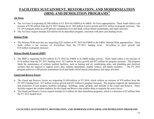 operation and maintenance overview - Office of the Under Secretary ...