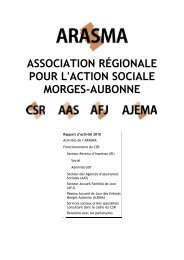 ASSOCIATION RÉGIONALE POUR L'ACTION SOCIALE - Morges