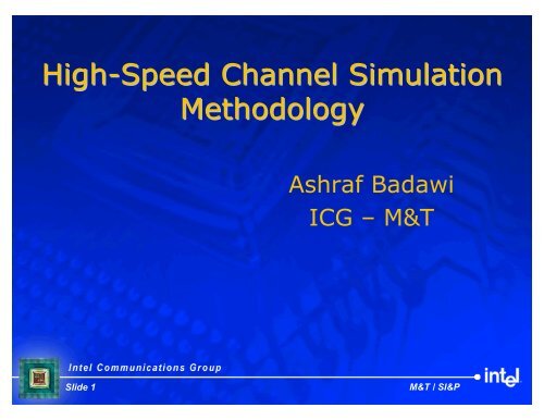Presentation - High-Speed Channel Simulation Methodology