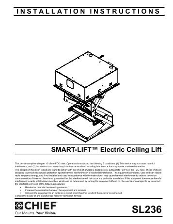 SL236 INSTALLATION INSTRUCTIONS - Chief