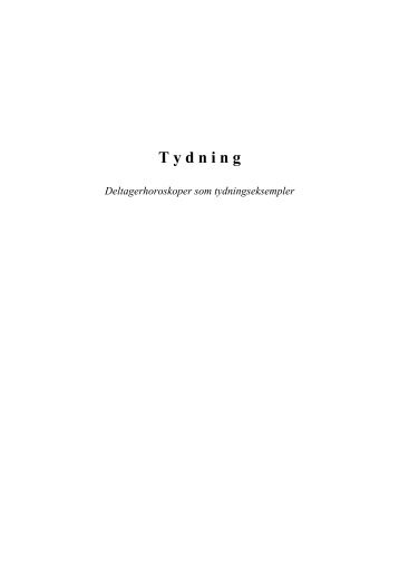 Tydning - Thomas Ring astrologi