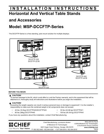 MSP-DCCFTP-Series - Chief