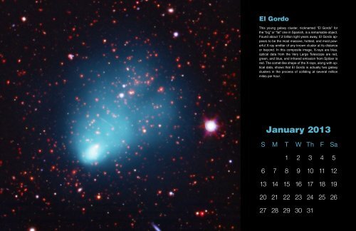 Full 17x11" Calendar, High Resolution - Chandra X-ray Observatory