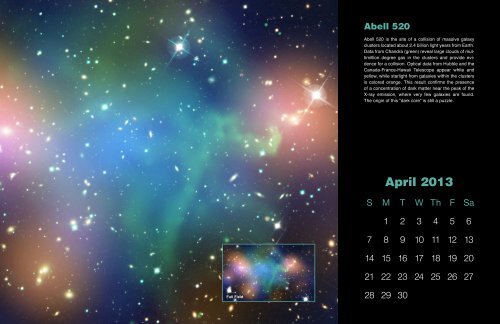 Full 17x11" Calendar, High Resolution - Chandra X-ray Observatory