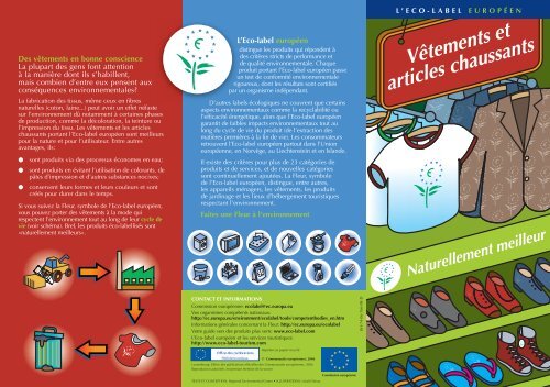 Vêtements et articles chaussants - Ecolabel