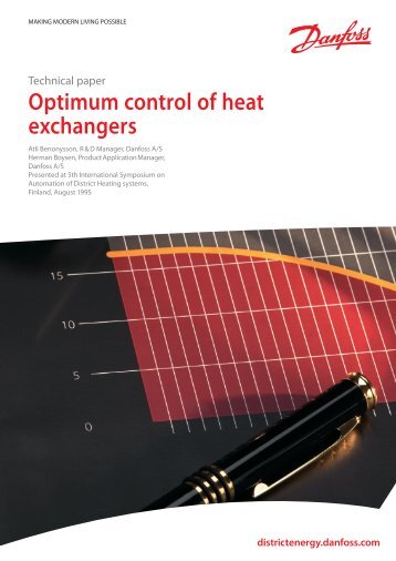 Optimum control of heat exchangers - Danfoss.com