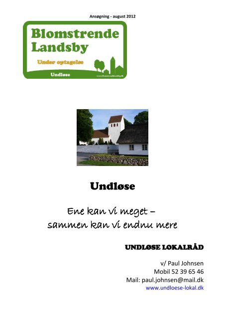 Blomstrende Landsby - Undløse Lokalråd