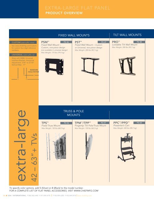 FULL LINE CATALOG - Chief