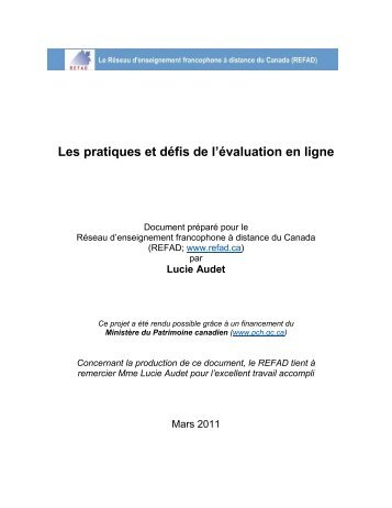 Consulter la version PDF (2 535 Ko ; 109 p.) - Bibliothèque virtuelle