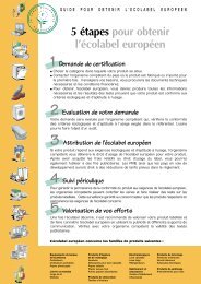 5 étapes pour obtenir l'écolabel européen - Ecolabel