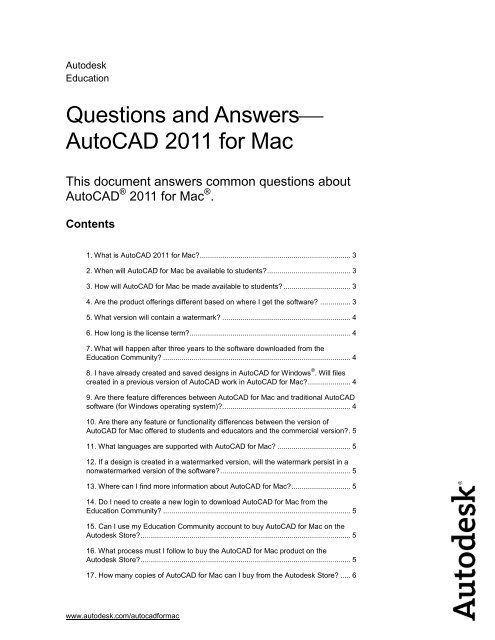 autocad 2011 for mac autocad 2011 for mac