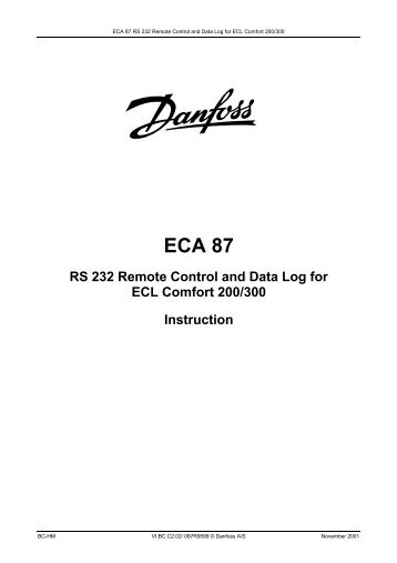 ECL Comfort 200/300 - Danfoss.com