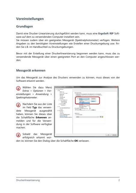 Drucker-Linearisierung beenden