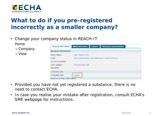 SMEs and REACH - ECHA - Europa