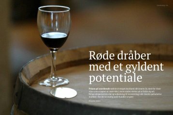 Prisen på anerkendt rødvin er steget markant i de ... - Marie von Ahm