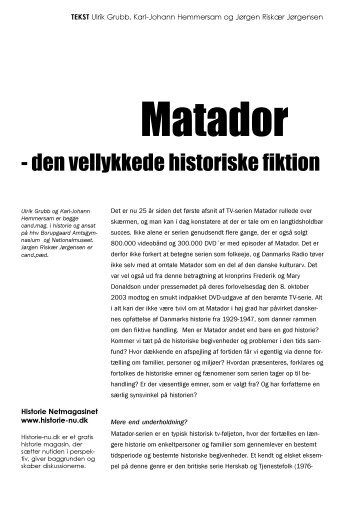 Matador - Historie-nu.dk