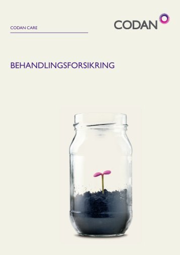 BEHANDLINGSFORSIKRING - Codan Forsikring A/S