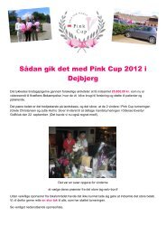 Pink Cup 2012 resultater A-rækken - eftermiddagspiger Dejbjerg