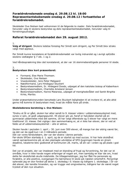 Referat 2012 - Sankt Birgitta Skole