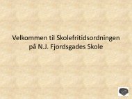 Velkommen til SFO - Fjordsgade Skole