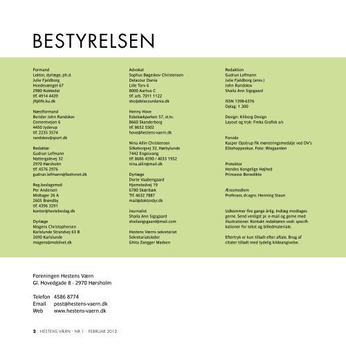 Nr. 1 · FEBRUAR·2012 - Hestens Værn